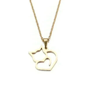 Gold Cat Lover's Necklace